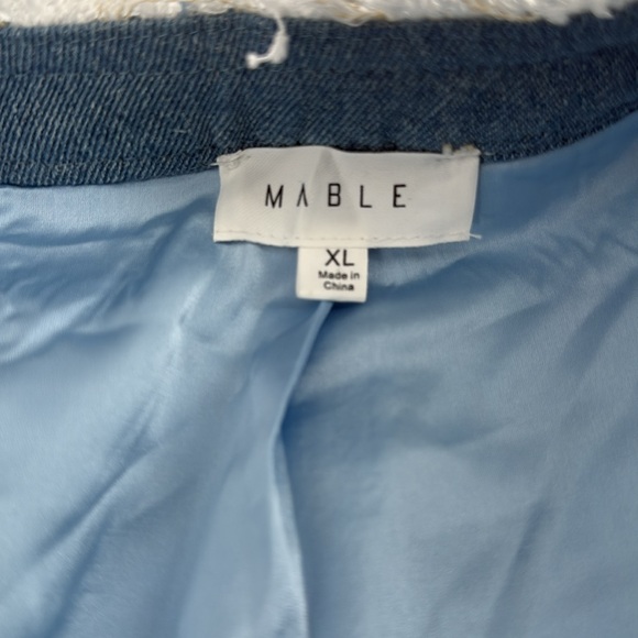 NWOT Vici Mable Frances Tweed Pocketed Blazer Blue Size XL - Picture 11 of 12